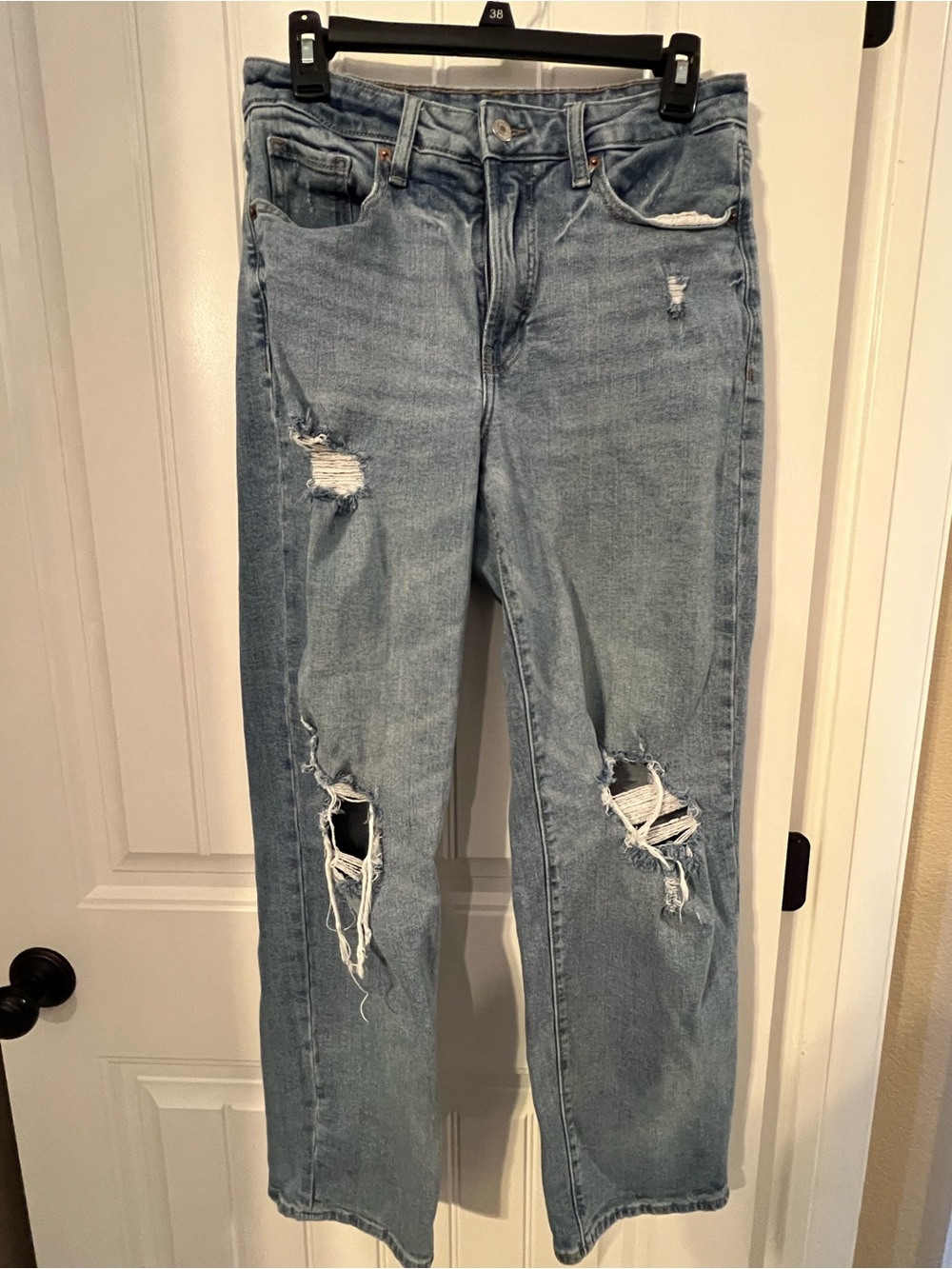 Old Navy High Rise O.G Loose Light Blue Distressed Women’s Jeans